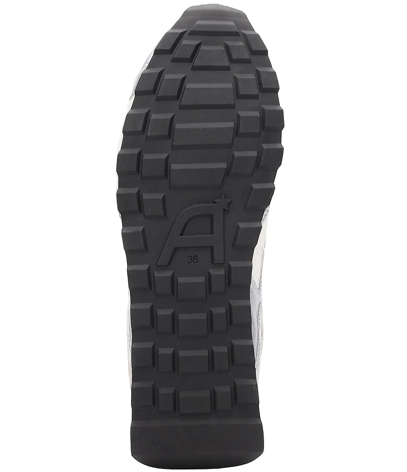 ASH Kore Leather and Mesh Crossover Mary Jane Sneakers