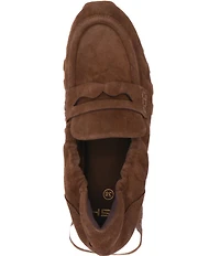 ASH Kriss Suede Penny Loafers