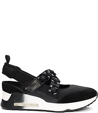 ASH Lotus Ornamented Slingback Mary Jane Wedge Sneakers