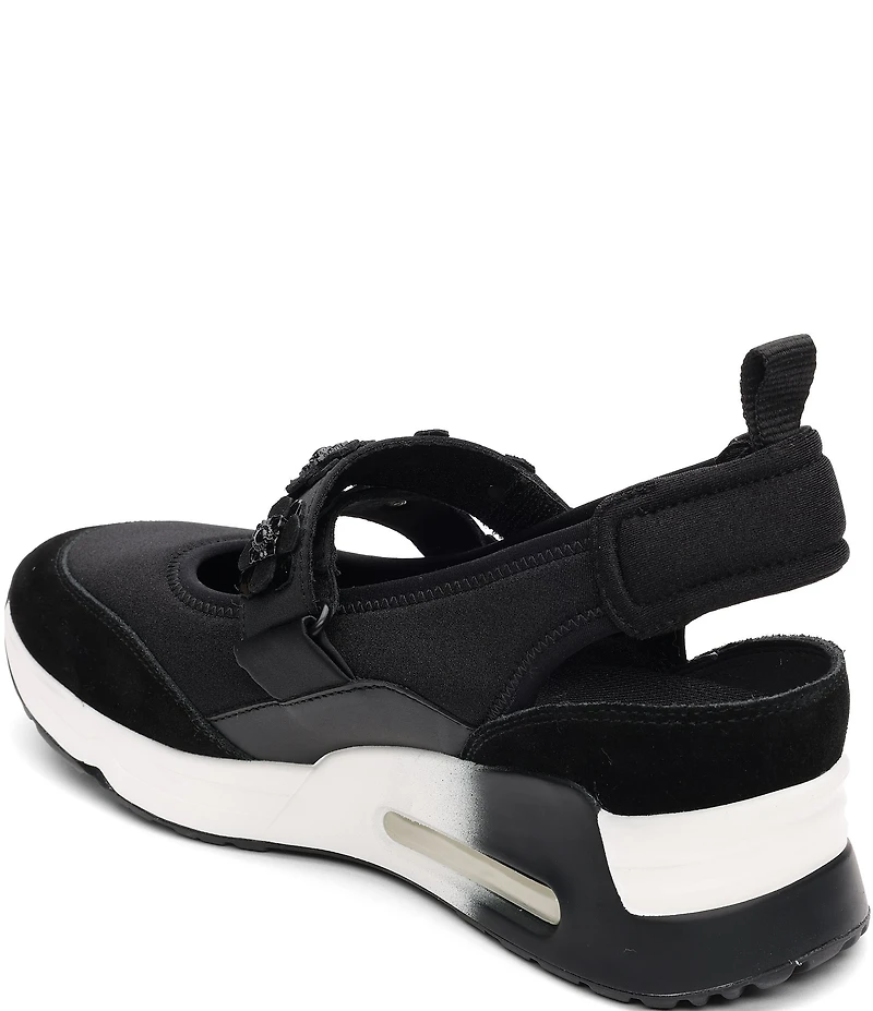 ASH Lotus Ornamented Slingback Mary Jane Wedge Sneakers