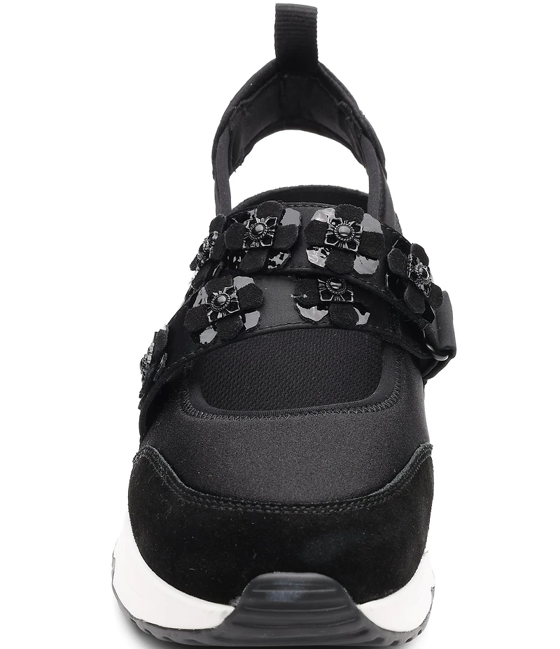 ASH Lotus Ornamented Slingback Mary Jane Wedge Sneakers
