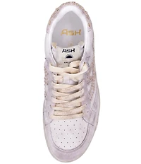 ASH Moonlight Studded Leather Lace Up Sneakers