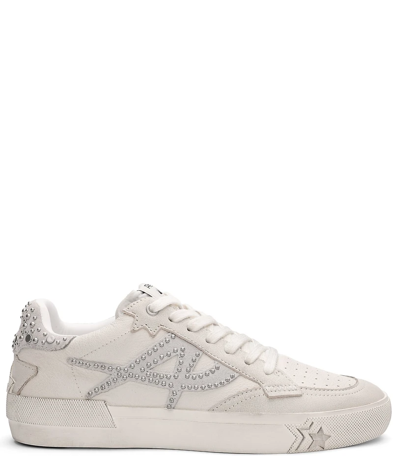 ASH Moonlight Studded Leather Platform Sneakers