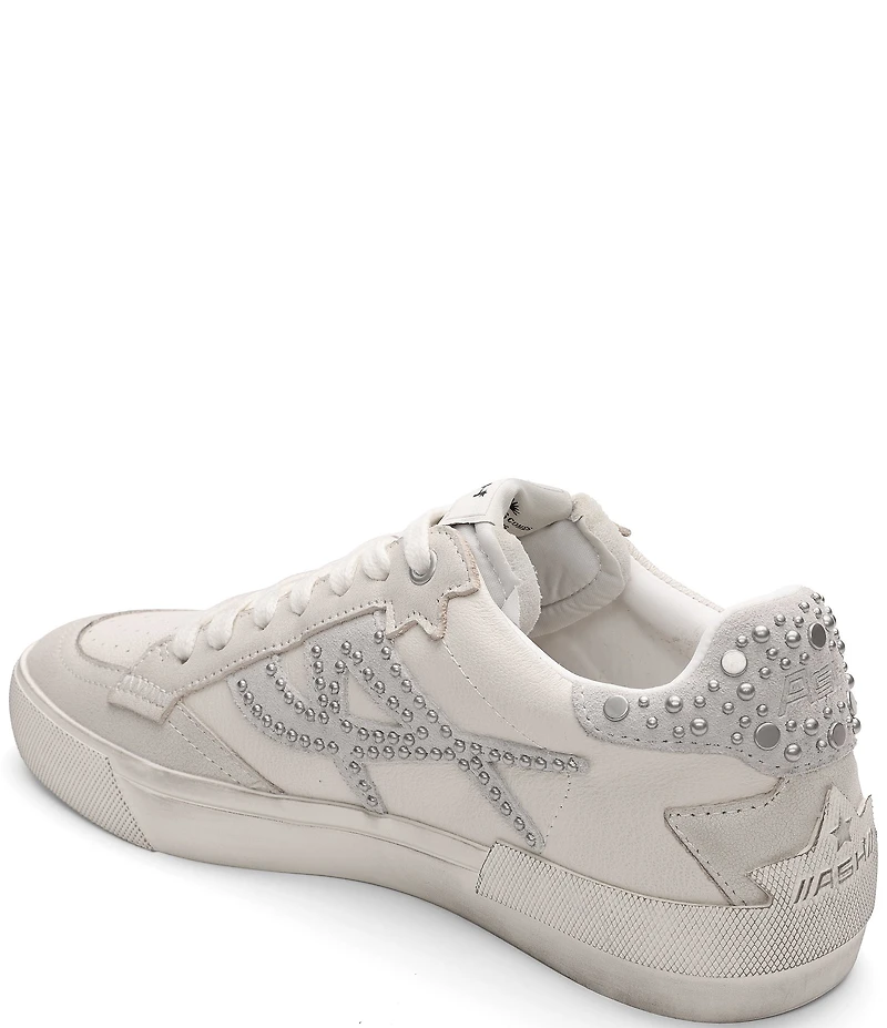 ASH Moonlight Studded Leather Platform Sneakers