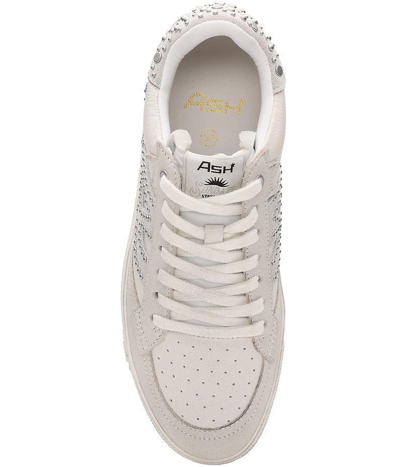 ASH Moonlight Studded Leather Platform Sneakers