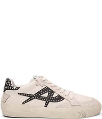ASH Moonlight Leather Stud Detail Lace Up Sneakers