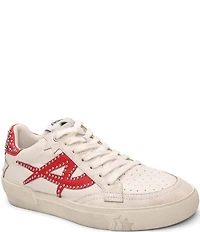 ASH Moonlight Leather Stud Detail Lace Up Sneakers