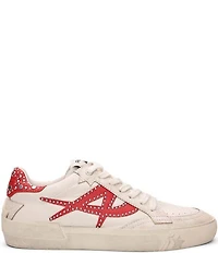 ASH Moonlight Leather Stud Detail Lace Up Sneakers