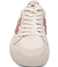 ASH Moonlight Leather Stud Detail Lace Up Sneakers