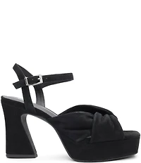 ASH Opus Suede Ankle Strap High Heel Dress Platform Sandals