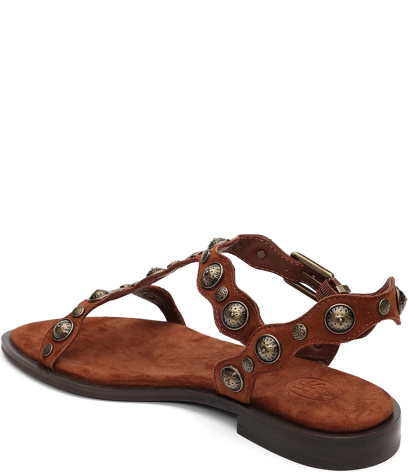 ASH Phanny Suede Studded Sandals