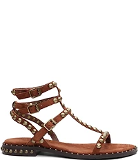 ASH Play 2 Suede Studded Gladiator Flat Sandals