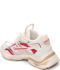 ASH Race Mesh Leather Lace Up Sneakers