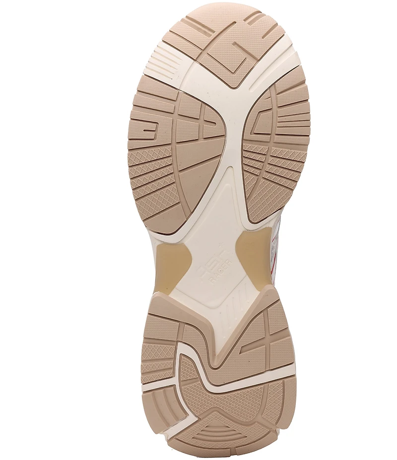 ASH Race Mesh Leather Lace Up Sneakers