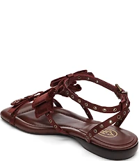 ASH Rachel Satin Grommet Bows Sandals