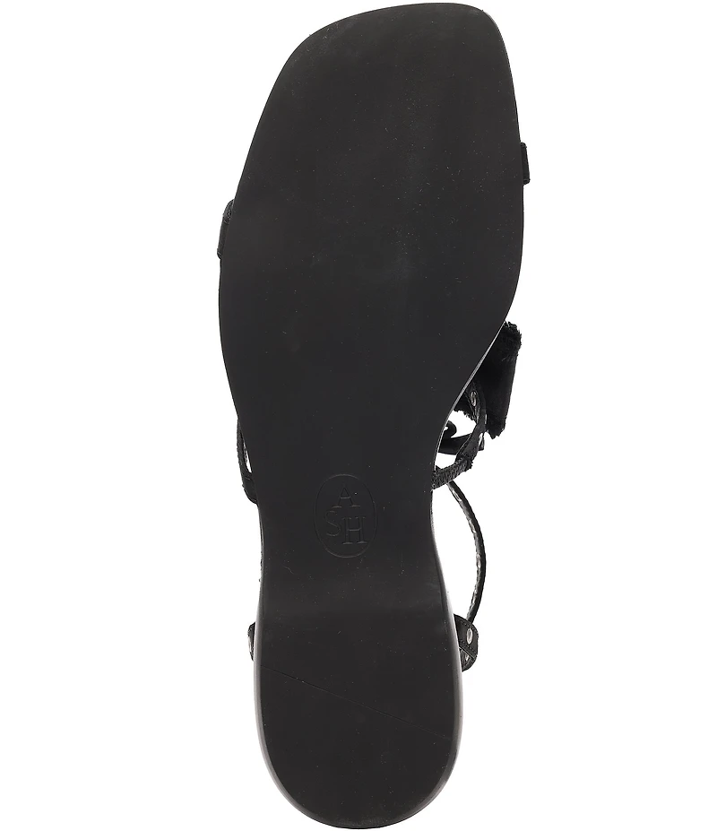 ASH Rachel Satin Grommet Bows Sandals