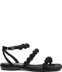 ASH Regy Bis Suede Bubble Ankle Strap Flat Sandals