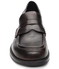 ASH Ringo Distressed Leather Block Heel Loafers