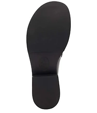 ASH Ringo Distressed Leather Block Heel Loafers