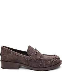 ASH Ringo Suede Block Heel Loafers