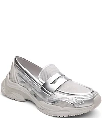 ASH Romie Metallic Mesh Penny Loafer Sneakers