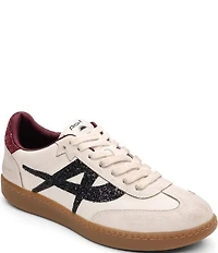 ASH Sunset Leather and Glitter Lace Up Sneakers