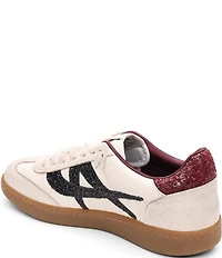 ASH Sunset Leather and Glitter Lace Up Sneakers