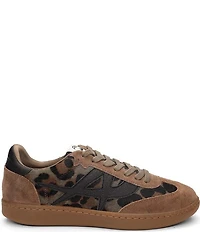 ASH Sunset Leopard Print Hair Calf Lace Up Sneakers
