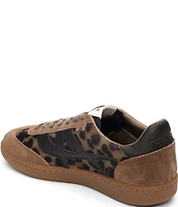 ASH Sunset Leopard Print Hair Calf Lace Up Sneakers