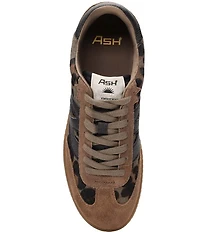ASH Sunset Leopard Print Hair Calf Lace Up Sneakers