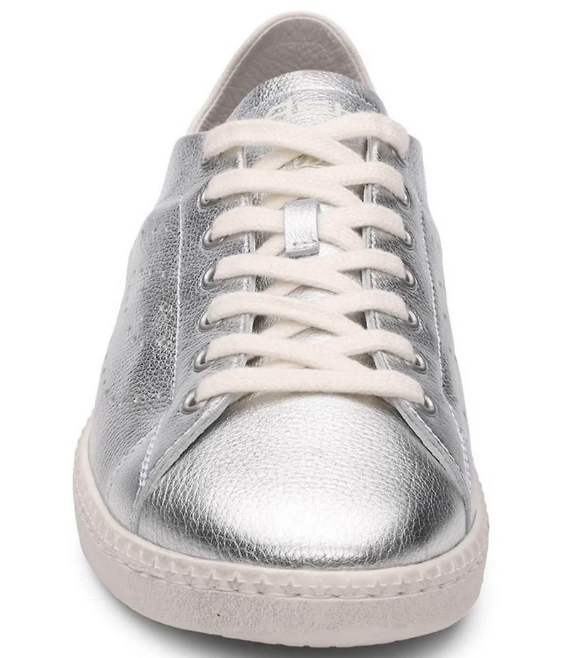 ASH Super Metallic Leather Lace-Up Sneakers