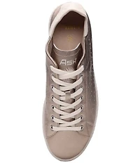 ASH Super Metallic Leather Lace-Up Sneakers