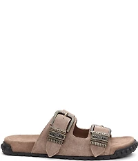 ASH Twister Suede Banded Slide Sandals