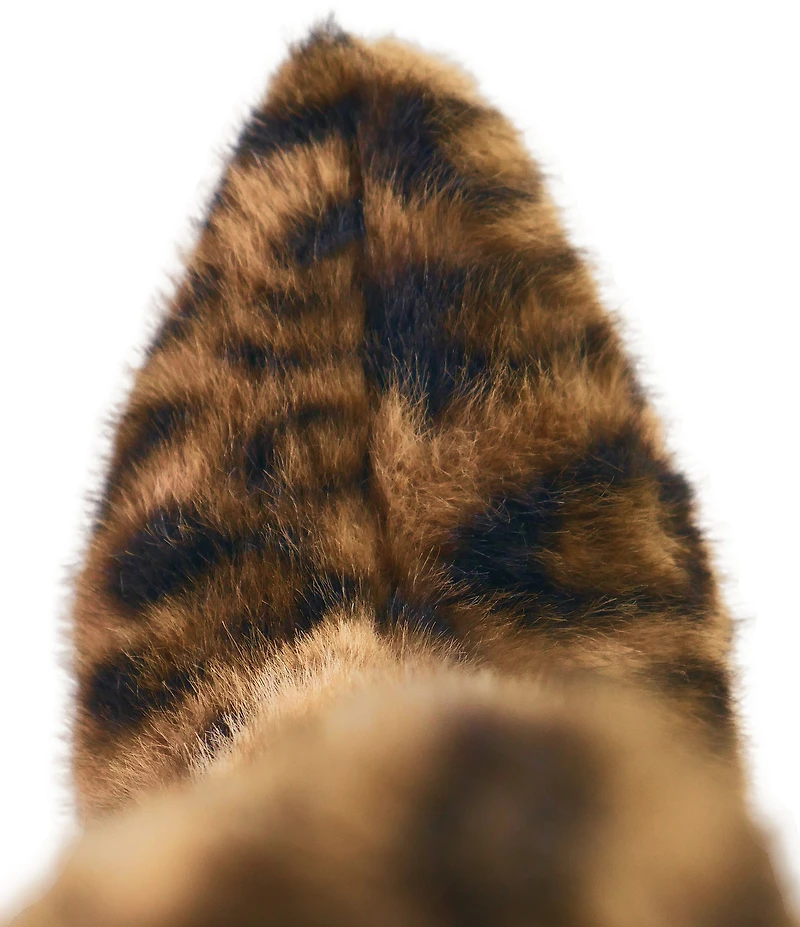 ASH Vanya Leopard Print Faux Fur Mid Calf Boots