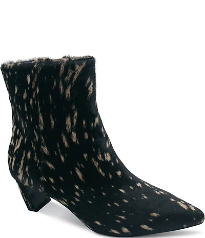ASH Vicky Pony Print Calf Hair Booties