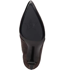 ASH Virgee Suede Slouch Shaft Kitten Heel Mid Calf Boots