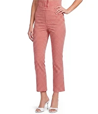 ASTR The Label Alma Gingham Print High Rise Coordinating Capri Pants