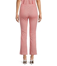 ASTR The Label Alma Gingham Print High Rise Coordinating Capri Pants