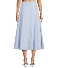 ASTR the Label Azura Stripe Print Coordinating Midi Skirt