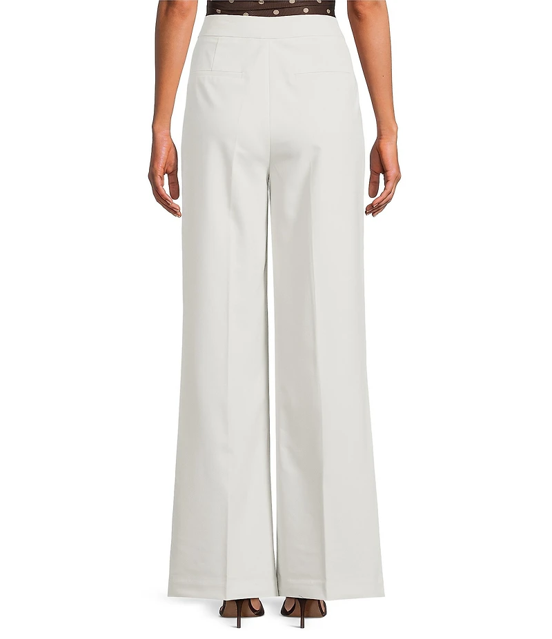 ASTR The Label Cleone High Rise Straight Leg Woven Trouser Pants