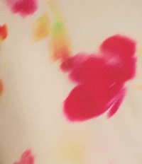 ASTR the Label Kitura Watercolor Print Cowl Neck Cold Shoulder Dress