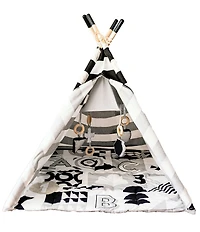 Wonder & Wise by Asweets ABC Striped Activity Teepee Play Tent