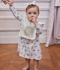 Atelier Choux Organic Cotton Zodiac Reversible Satin Bib