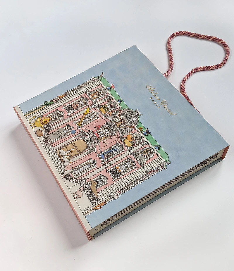 Atelier Choux Paris Organic Cotton Baby Dollhouse Swaddle Blanket with Gift Box
