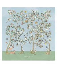 Atelier Choux Paris Baby Organic Cotton In Bloom Swaddle Blanket with Gift Box