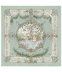 Atelier Choux Paris Baby Organic Cotton Tapestry Carre Swaddle Blanket with Gift Box