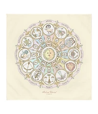 Atelier Choux Paris Baby Organic Cotton Zodiac Carre Swaddle Blanket with Gift Box