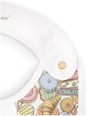 Atelier Choux Paris Bon Appetit Organic Cotton Swaddle & Bib with Gift Box Set