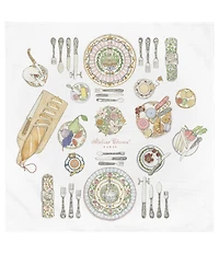 Atelier Choux Paris Bon Appetit Organic Cotton Swaddle & Bib with Gift Box Set