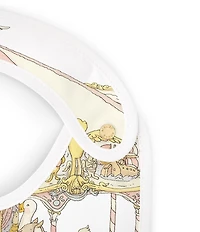 Atelier Choux Paris Organic Cotton Carousel Reversible Satin Bib